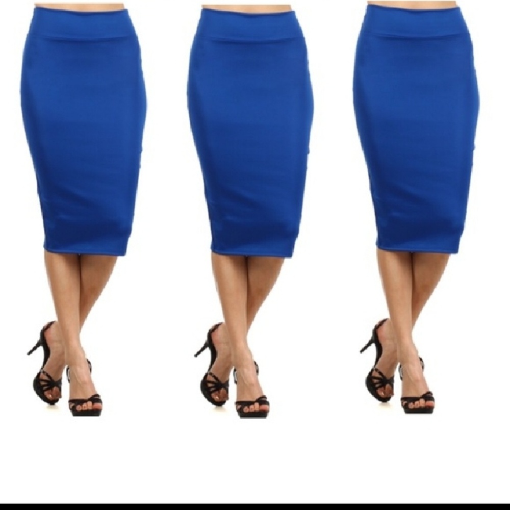 Royal blue maxi skirt.